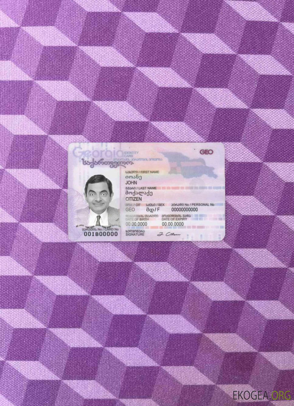 Géorgie ID photolook AVANT